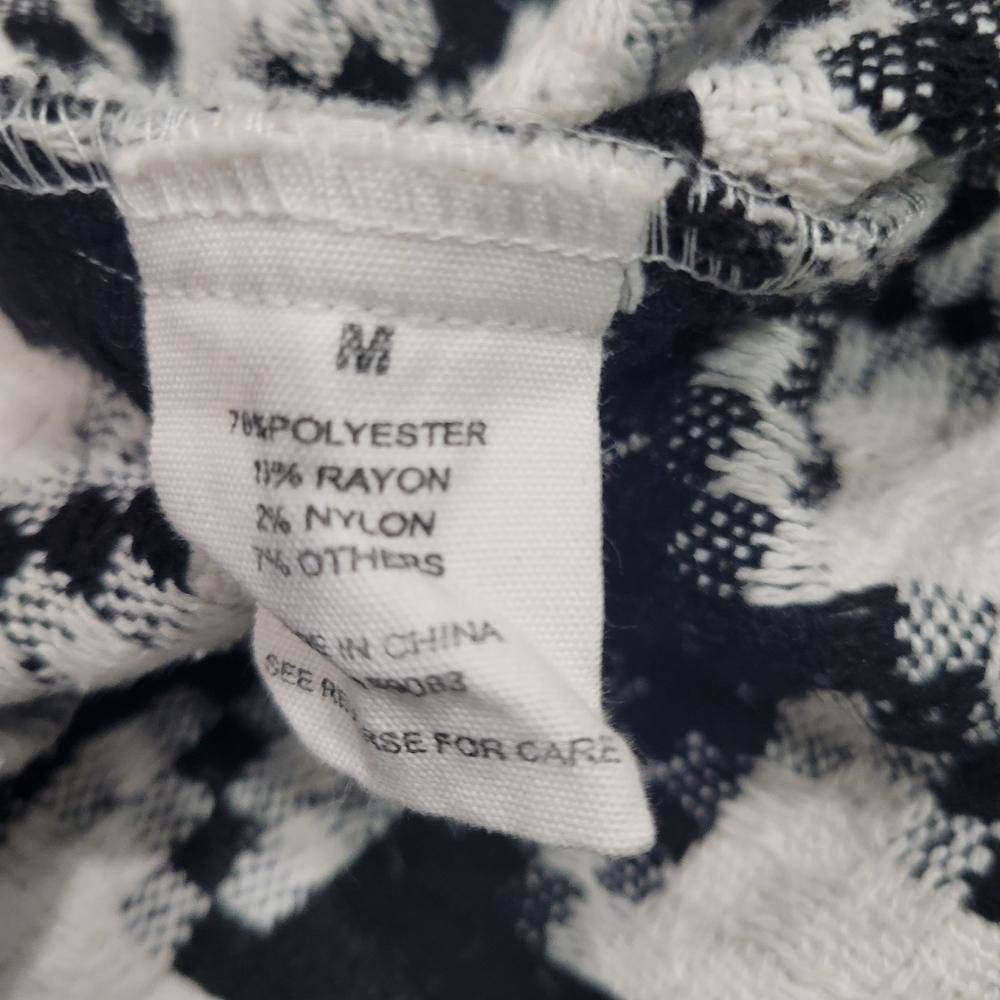 Jason Maxwell Houndstooth Button Up Jacket Size M… - image 4